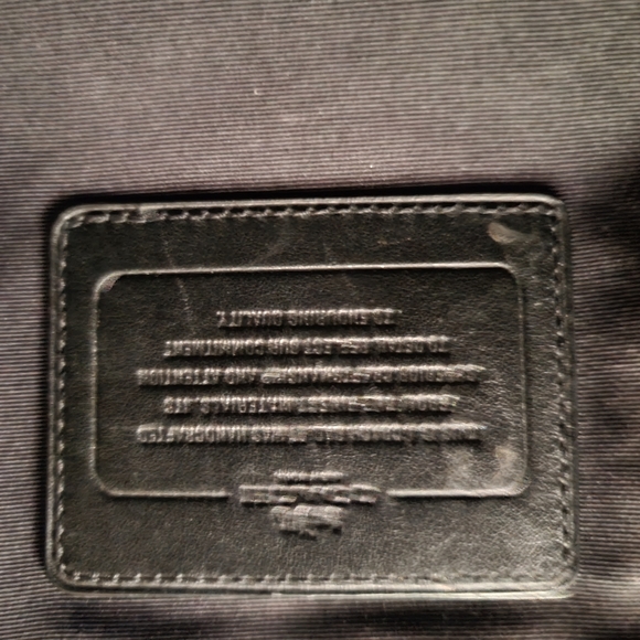 COACH black monogram Briefcase computer bag travel - Picture 15 of 17